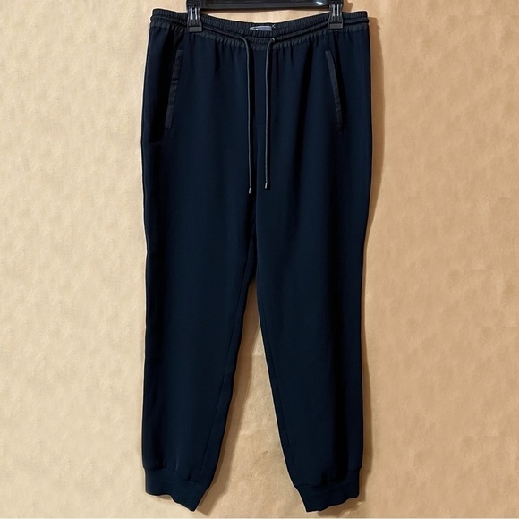Vince Pants - Vince | Performance Jogger Pants Crepe Pull-On Drawstring Trouser Joggers Size L
